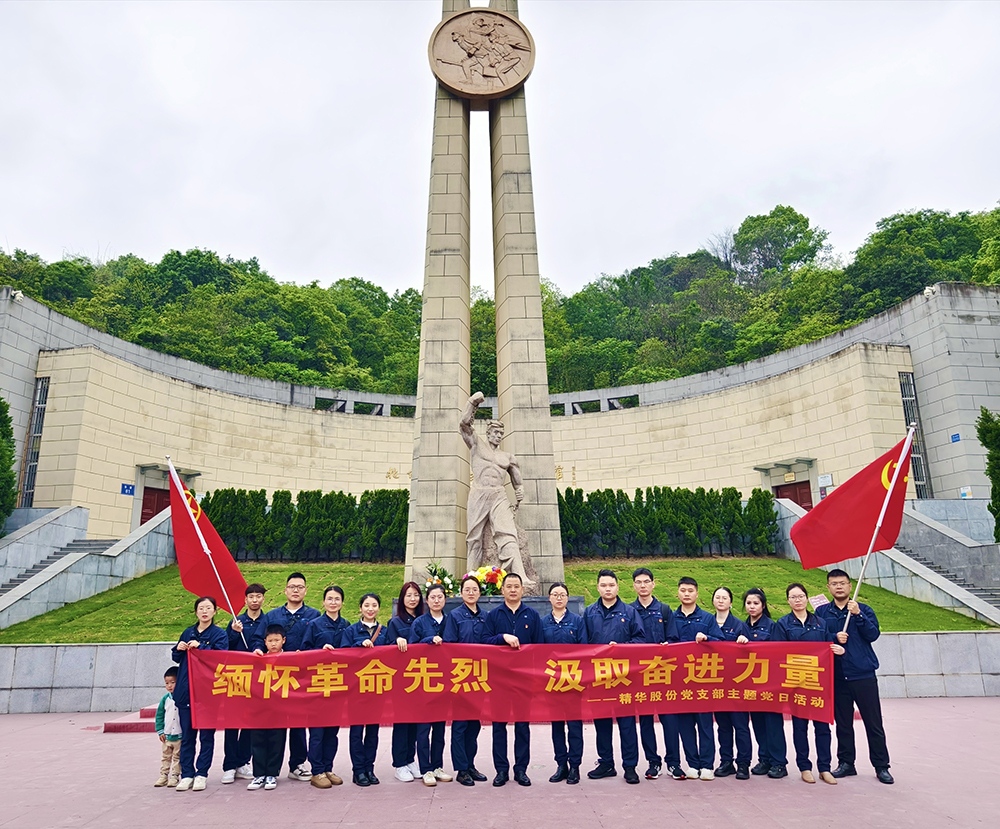 緬懷革命先烈 汲取奮進(jìn)力量 | 精華股份黨支部開展主題黨日活動(圖1)